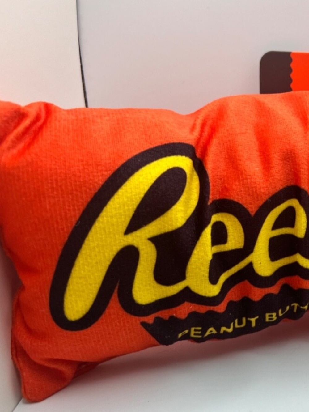 Dog Stuffed Squeaky Toy Reese’s Peanut Butter Cups Theme